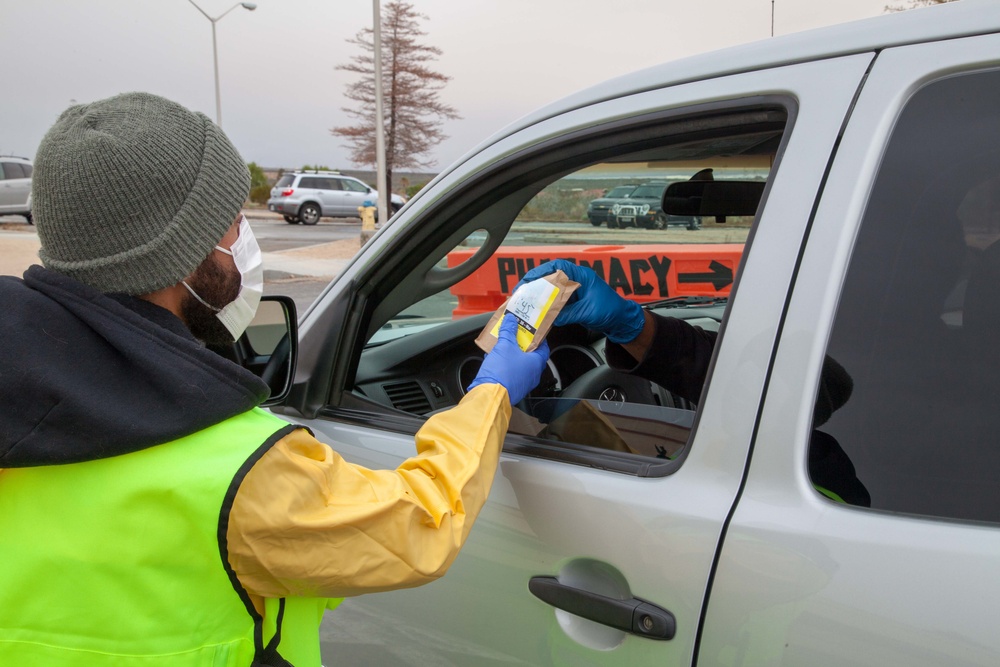 Edwards AFB clinic conduct drive-thru pharmacy operations