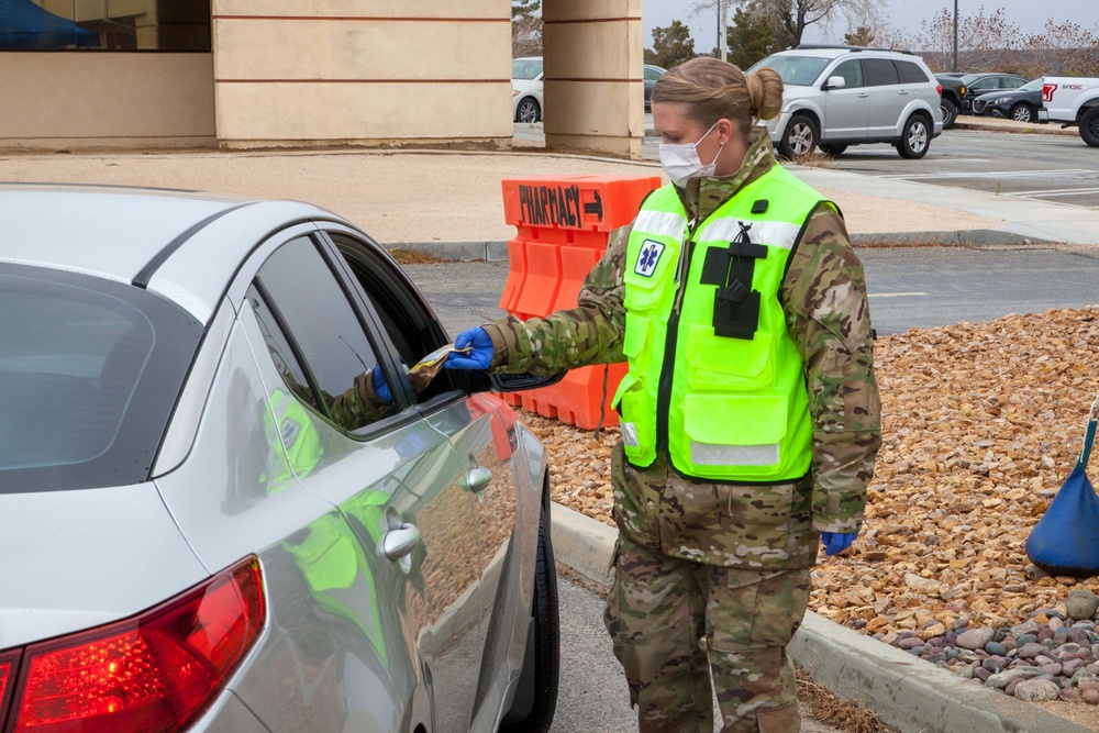 Edwards AFB clinic conduct drive-thru pharmacy operations