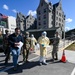 Vermont soldiers conduct a mass casualty exercise at UVM Medical Center