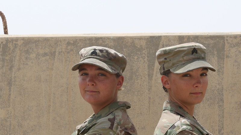 North Carolina National Guard Twin Sister Soldiers Double Down on Deployment
