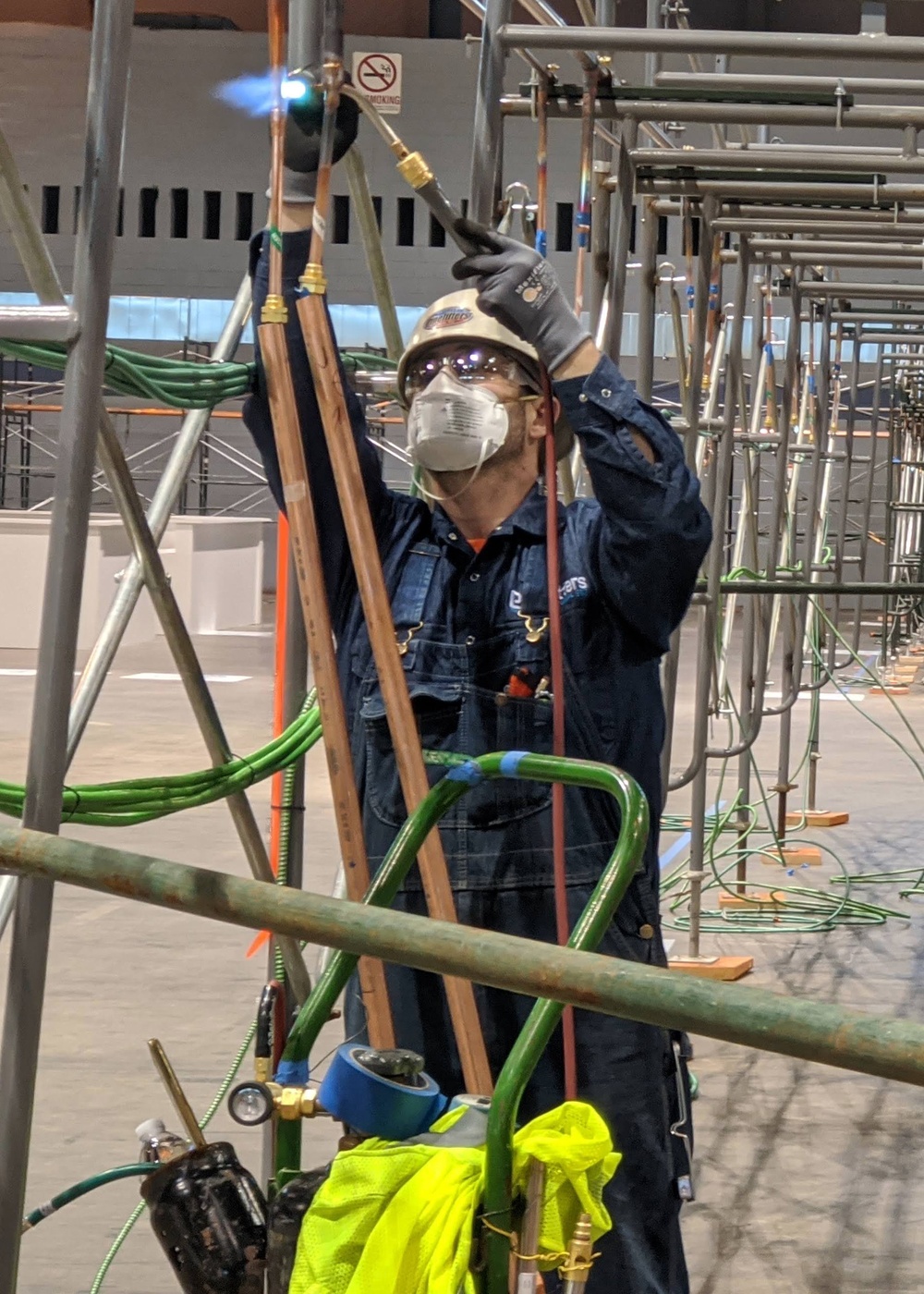 Tradesmen work at record pace to create COVID19 ACF at McCormick Place