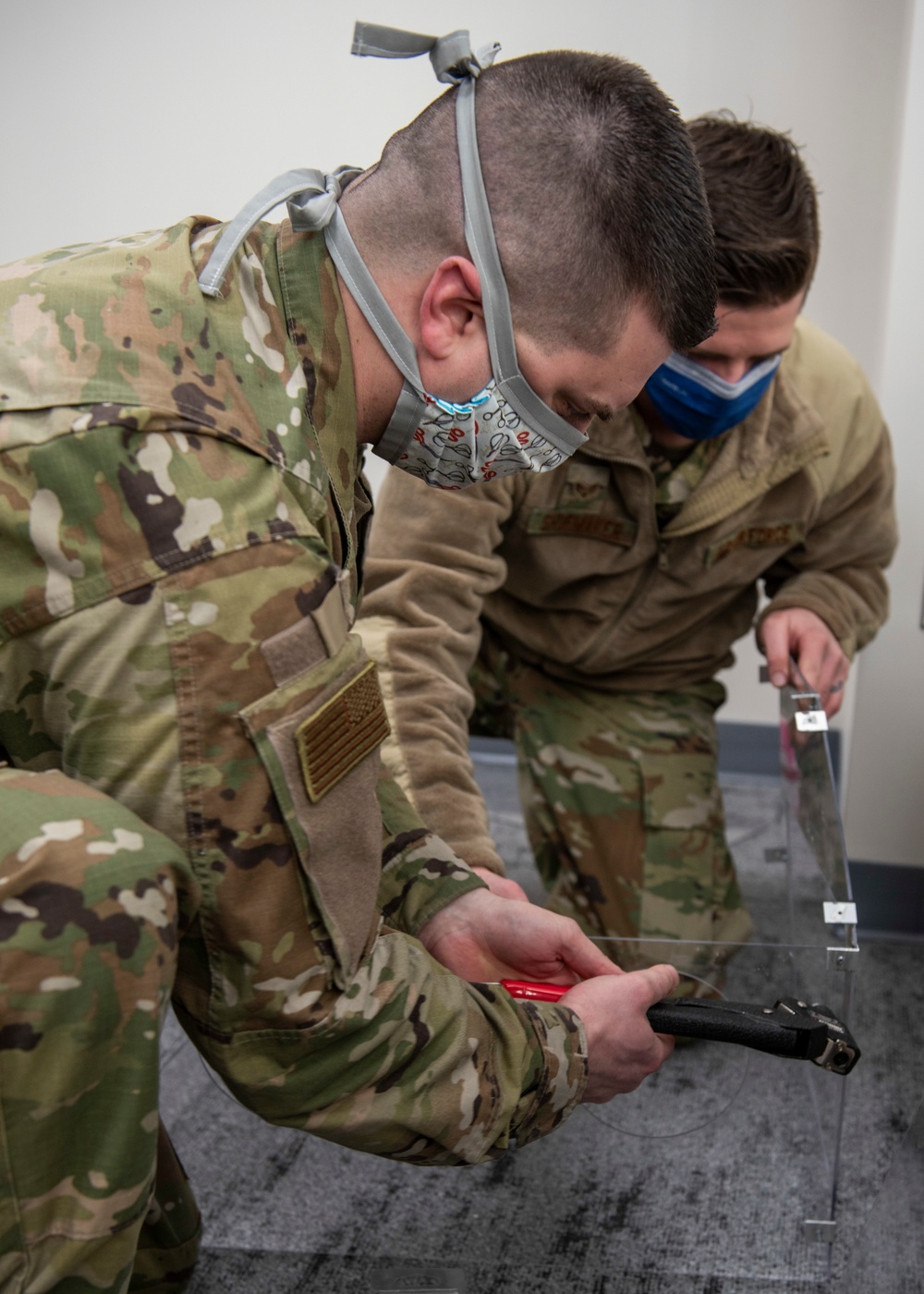 Amid COVID-19, 673d MDSS Airmen innovate added layer of protection