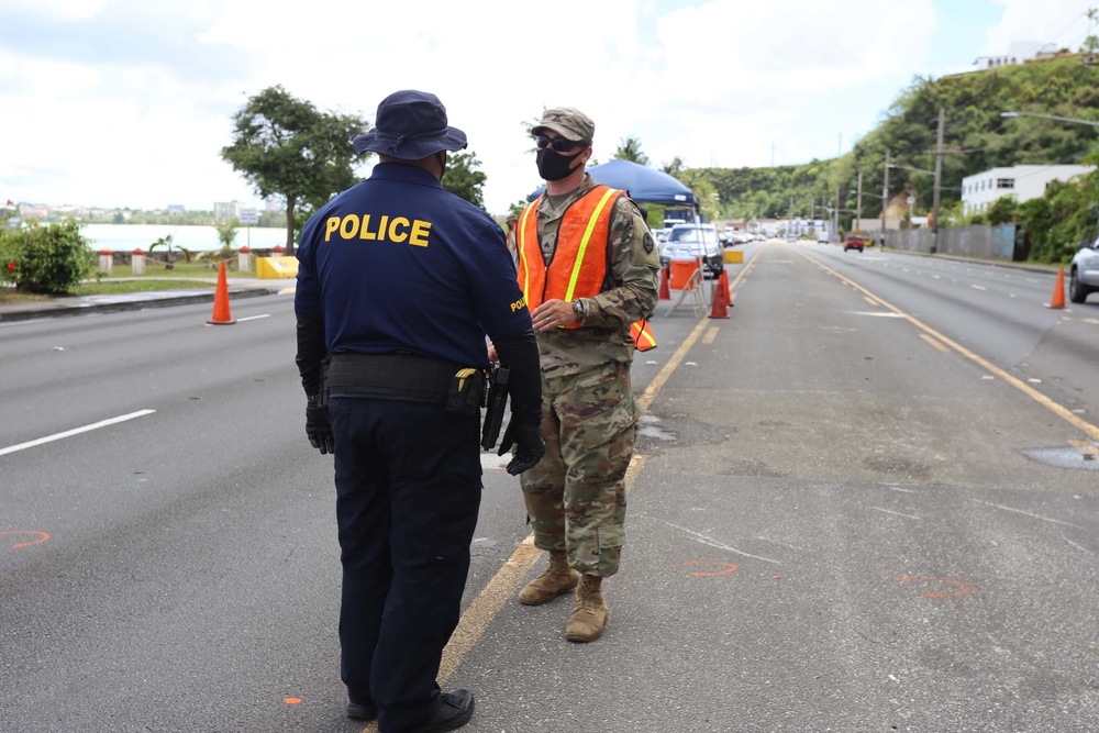 Guam National Guard Conducts Educational Traffic Control Points