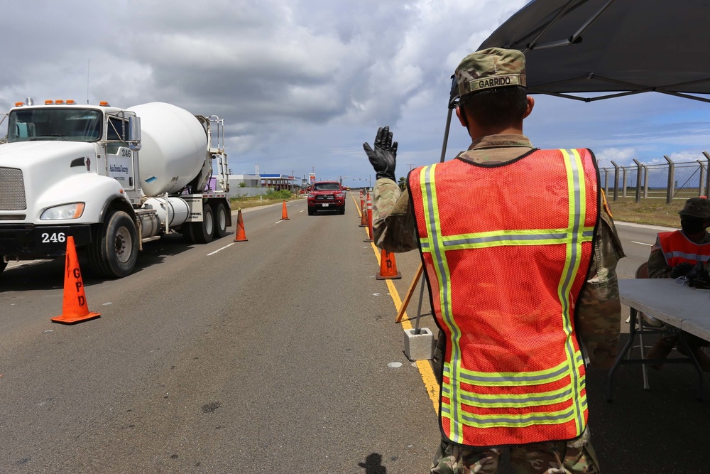 Guam National Guard Conducts Educational Traffic Control Points