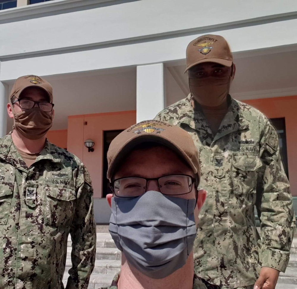 NSA Naples Community Members Make Masks