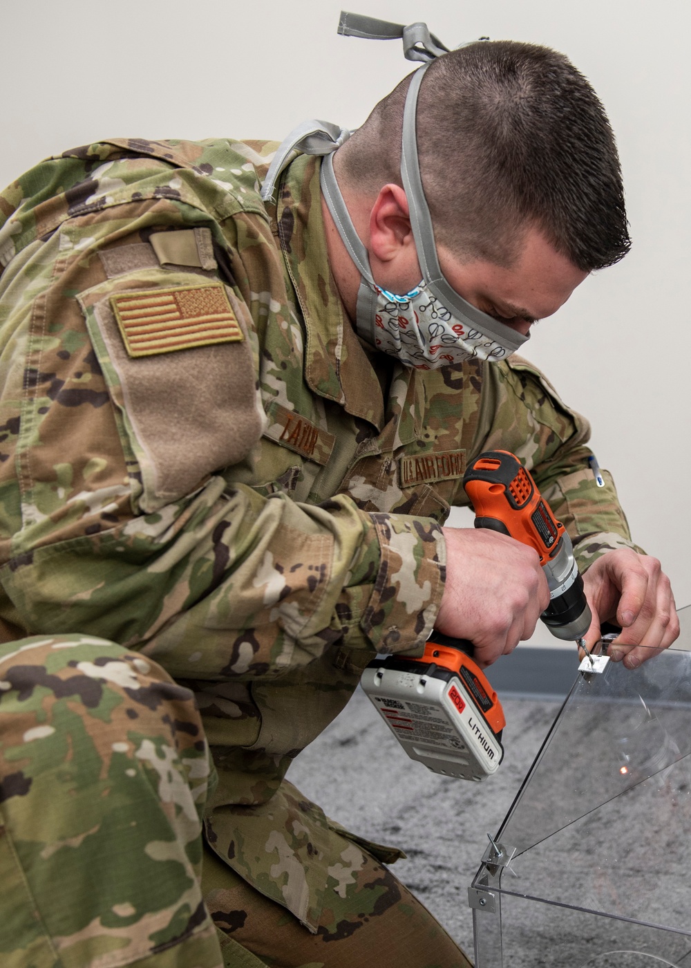 Amid COVID-19, 673d MDSS Airmen innovate added layer of protection