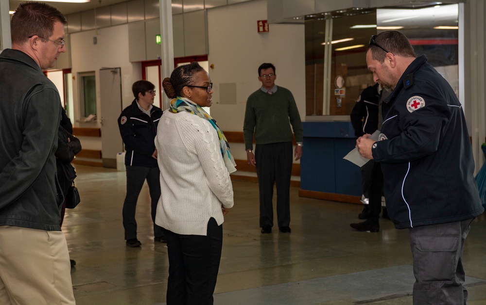52nd MDG visits Bitburg COVID-19 testing facility