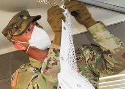 Texas National Guard engineers convert barracks into medical isolation support facilities