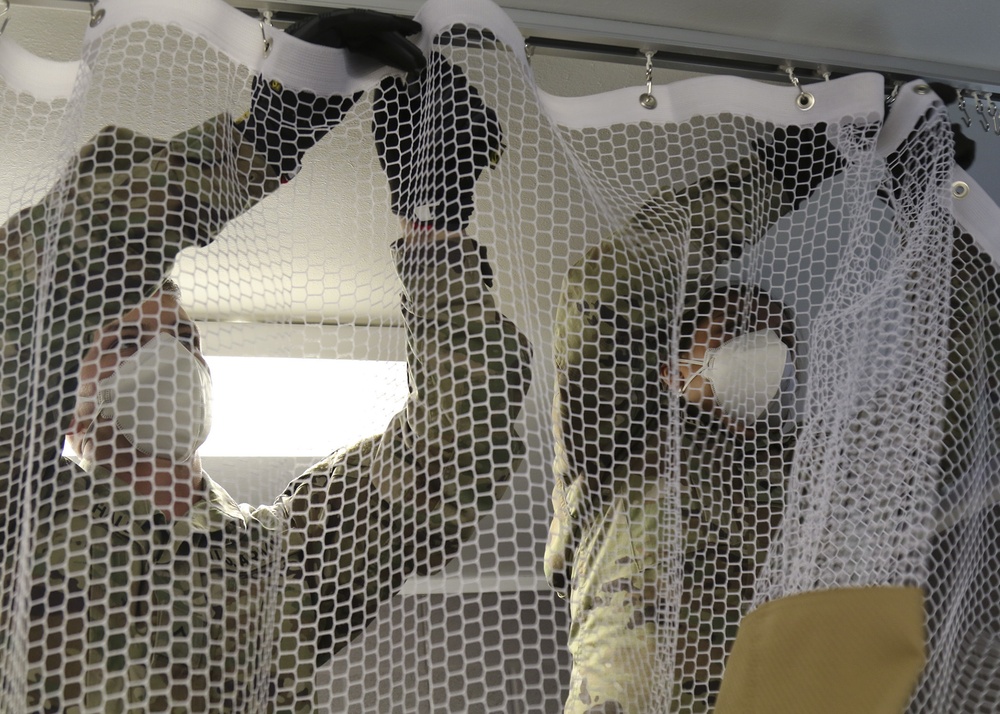 Texas National Guard engineers convert barracks into medical isolation support facilities
