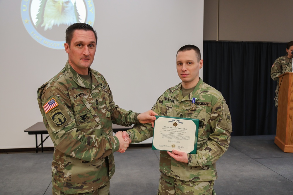 The Fort McCoy NCO Academy conducted a Recognition Ceremony on 5 Feb 2020.