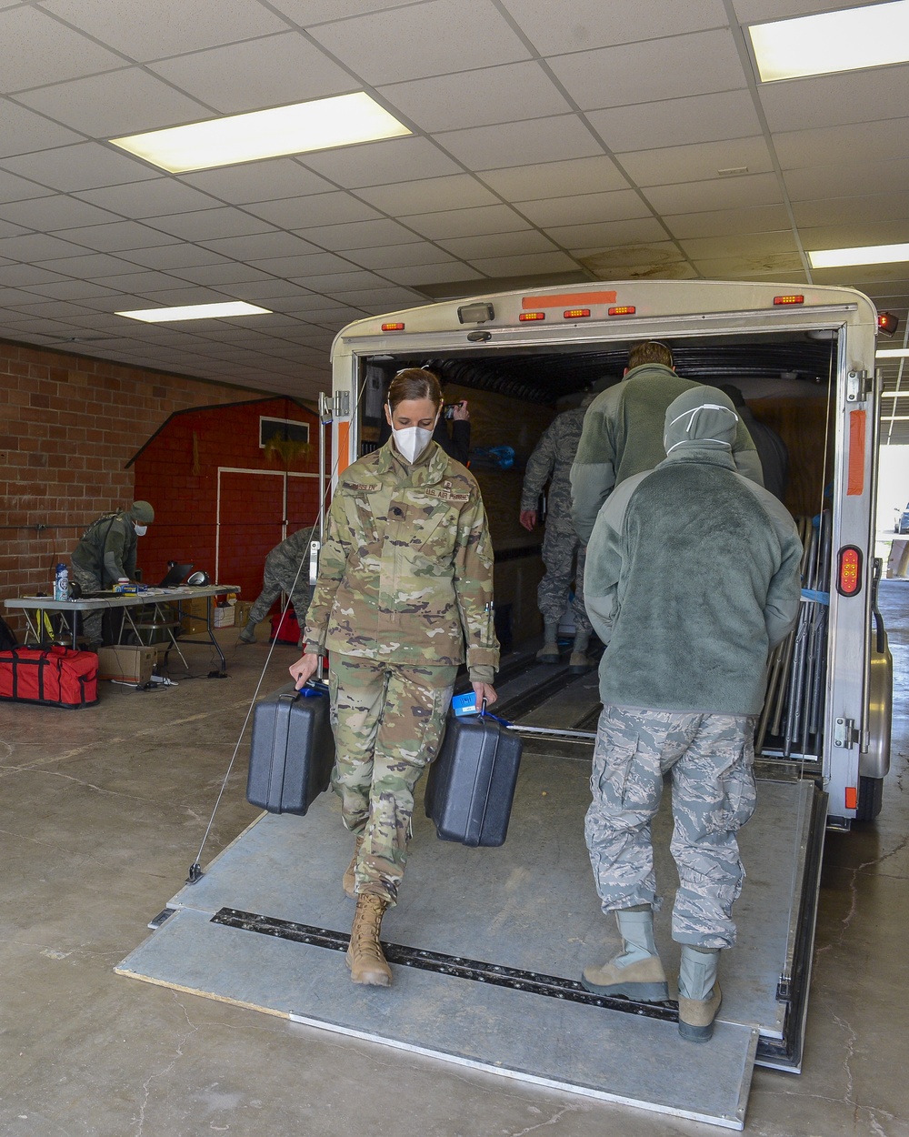 Nebraska Guardsmen support mobile COVID-19 screening efforts in Hastings
