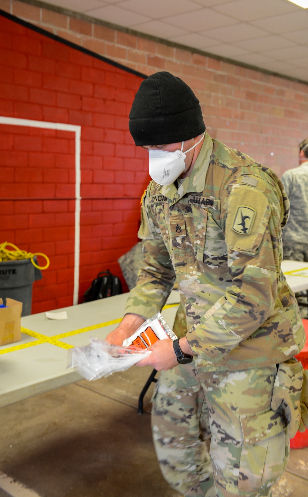 Nebraska Guardsmen support mobile COVID-19 screening efforts in Hastings
