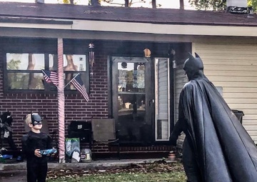 “Cause-play”: Dogface Soldier suits up as Batman to give back to community