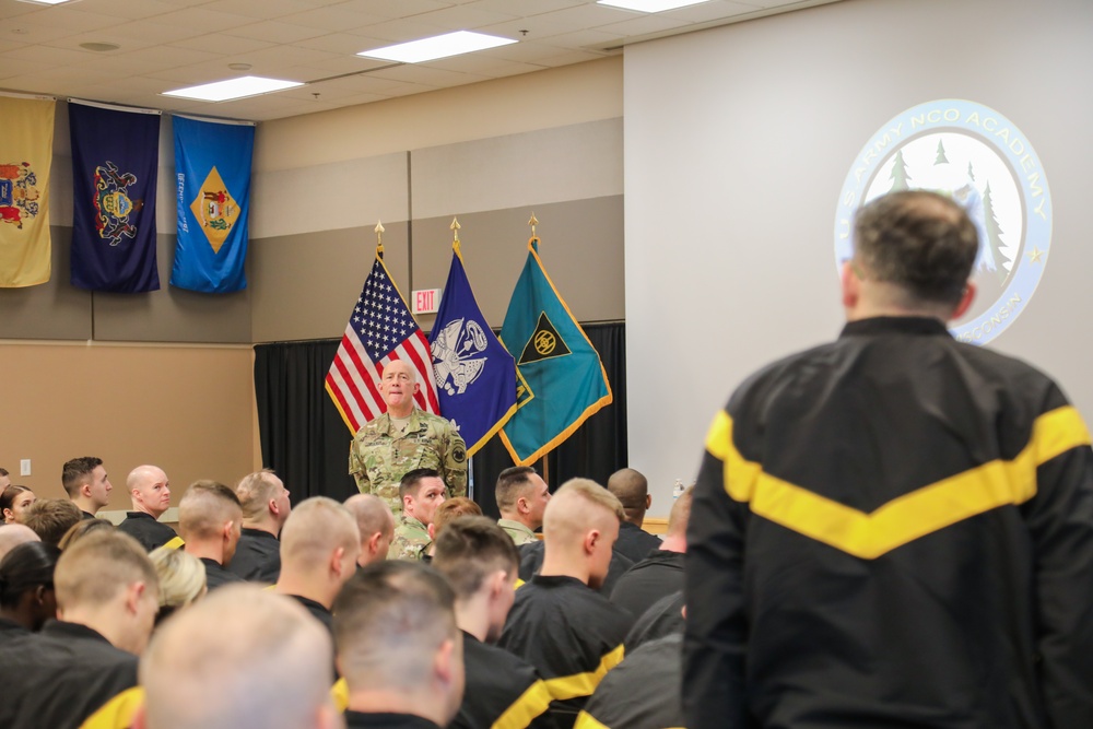 The NCO Academy Fort McCoy hosted LTG Luckey for a Town Hall on 08 Feb 2020.