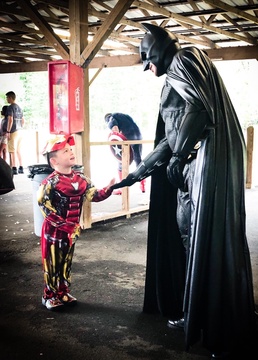 “Cause-play”: Dogface Soldier suits up as Batman to give back to community