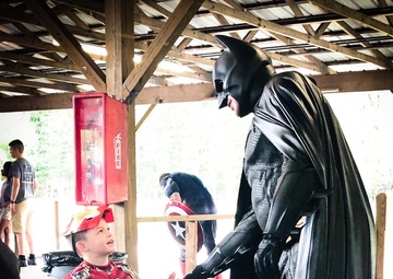 “Cause-play”: Dogface Soldier suits up as Batman to give back to community