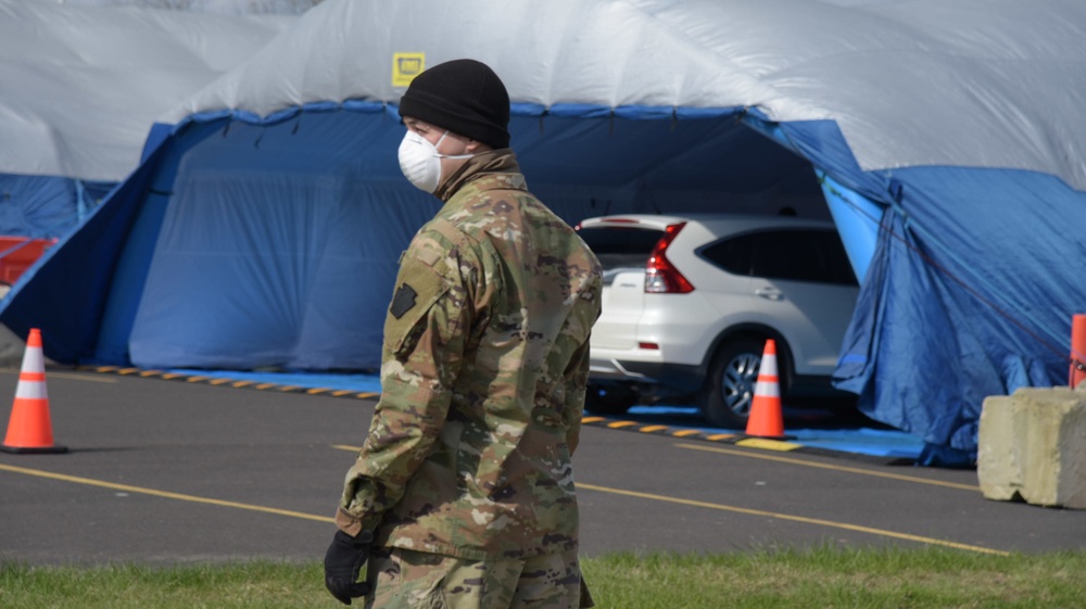 Montgomery County Community Based Test Site opens with the PA National Guard support