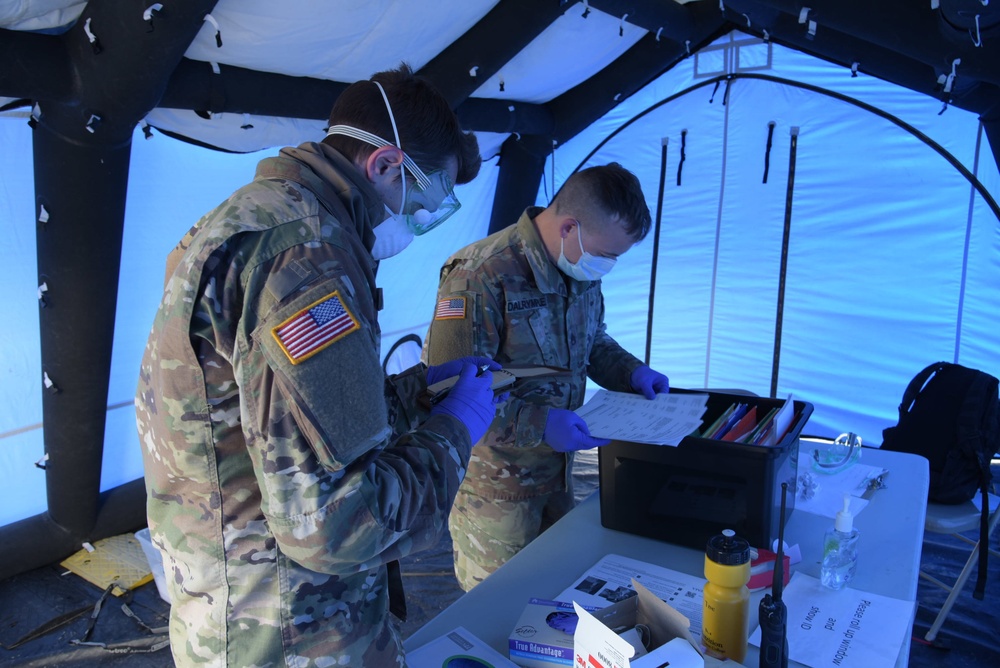 Montgomery County Community Based Test Site opens with the PA National Guard support