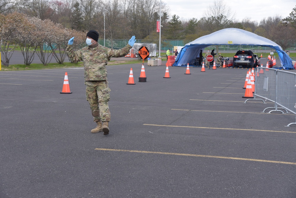 Montgomery County Community Based Test Site opens with the PA National Guard support