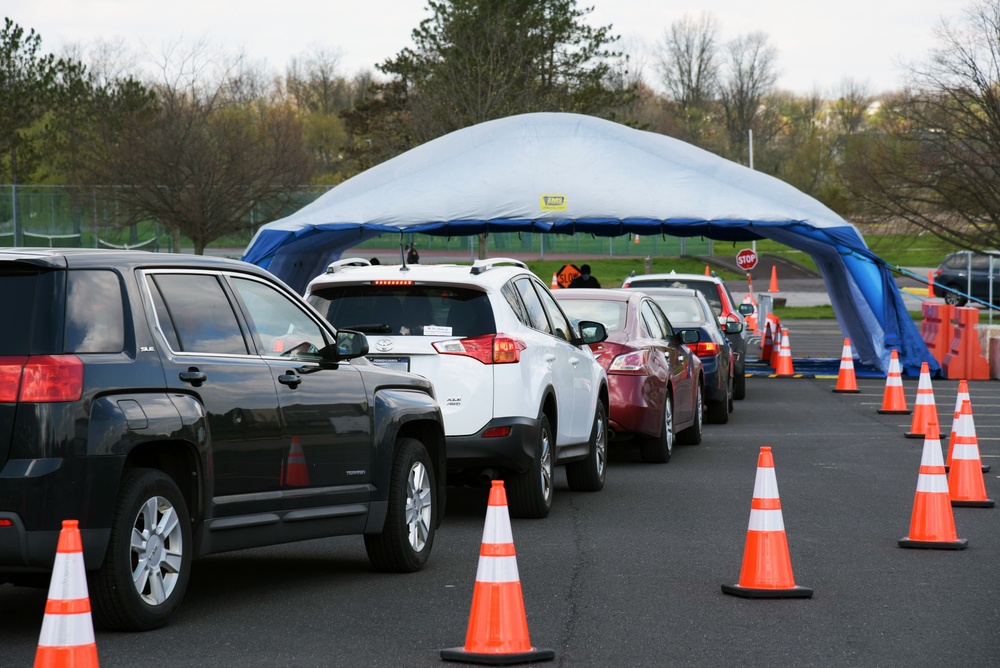 Montgomery County Community Based Test Site opens with the PA National Guard support