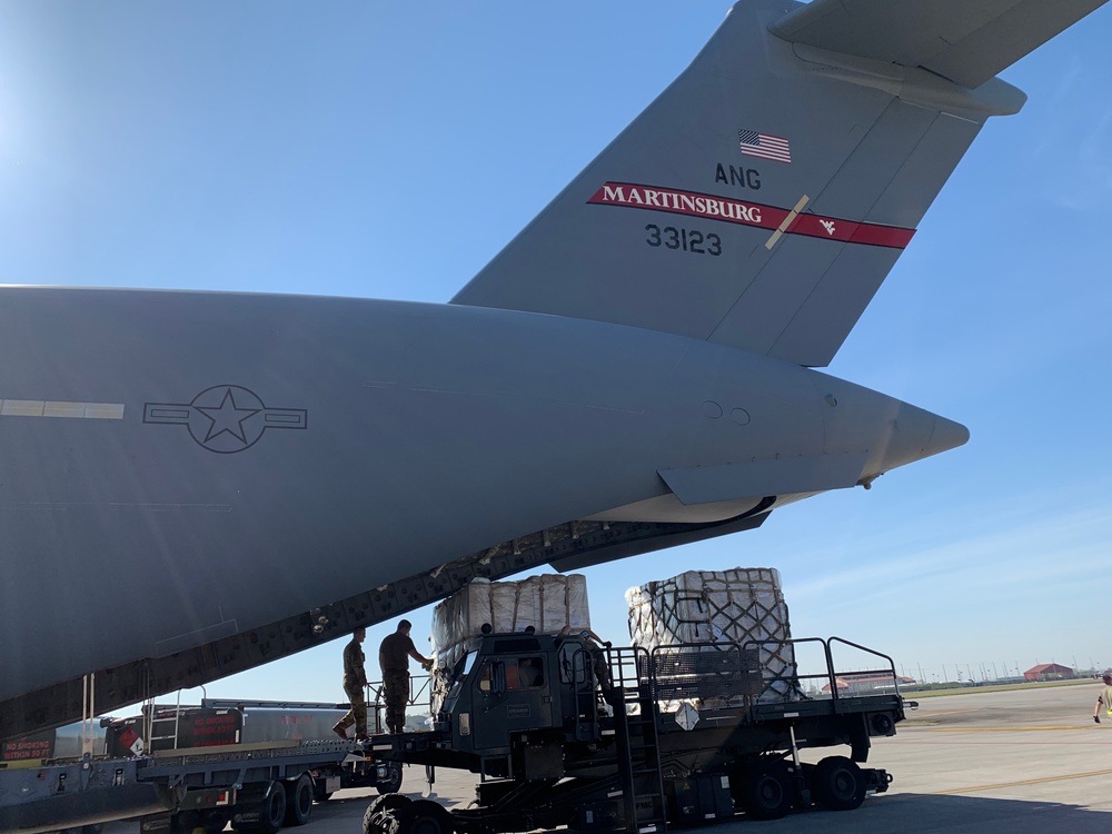 167th Airlift Wing transports testing kits to U.S.