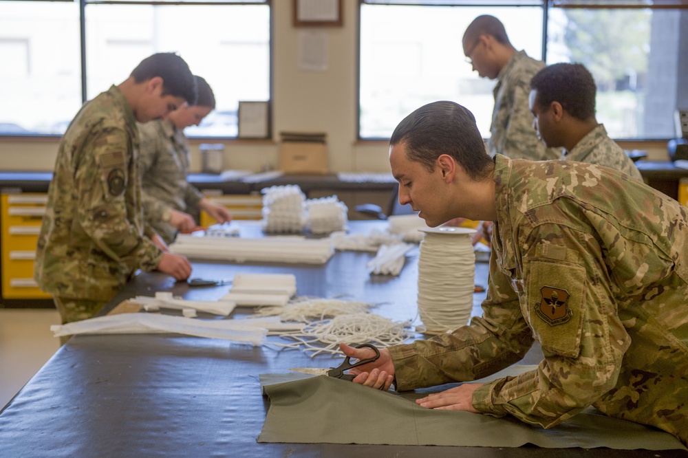 54th OSS AFE flight provides masks for Airmen