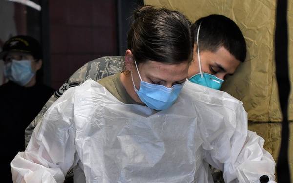 NY National Guard 24th Civil Support Team provides COVID-19 testing for medical personnel