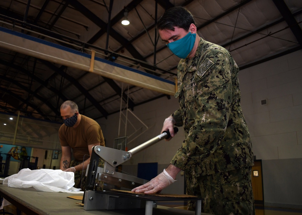 Pax River Volunteers Construct Face Masks in Response to COVID-19