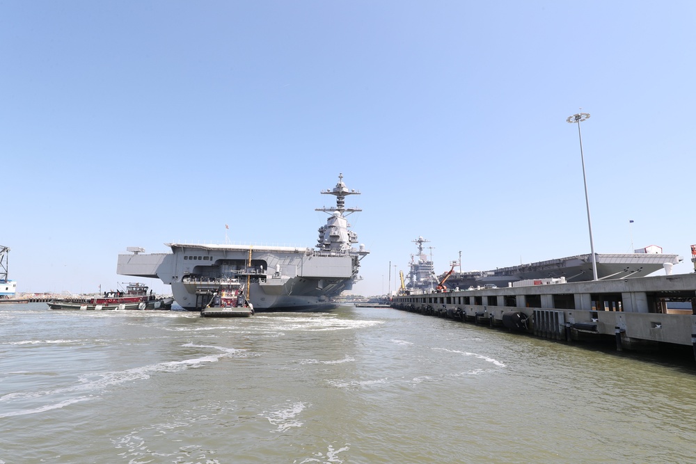 USS Gerald R. Ford (CVN 78) Incline Experiment