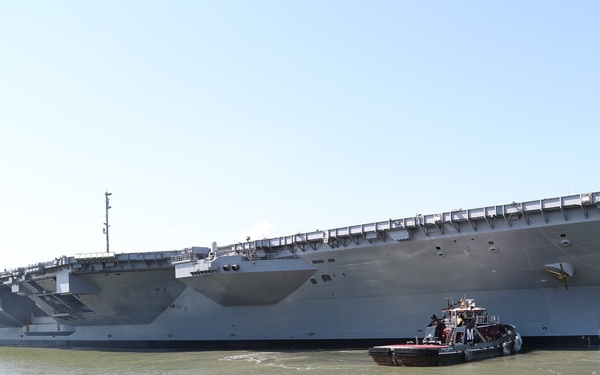 USS Gerald R. Ford (CVN 78) Incline Experiment