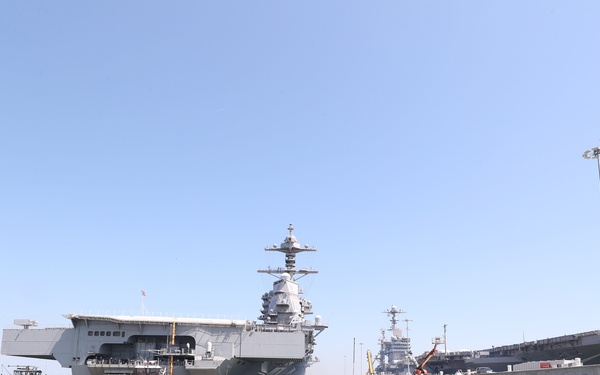 USS Gerald R. Ford (CVN 78) Incline Experiment