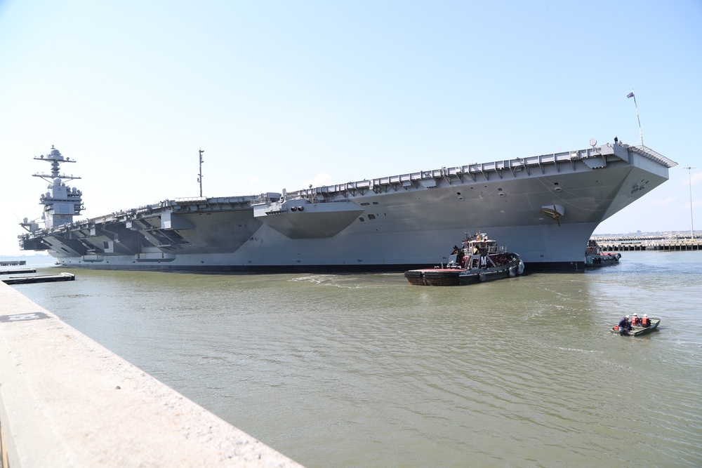 USS Gerald R. Ford (CVN 78) Incline Experiment