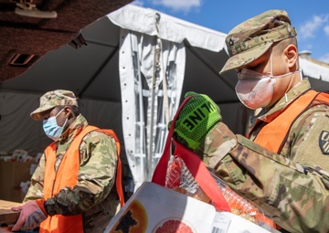 NYARNG and Feeding Westchester distributes food to communities during the COVID-19 pandemic