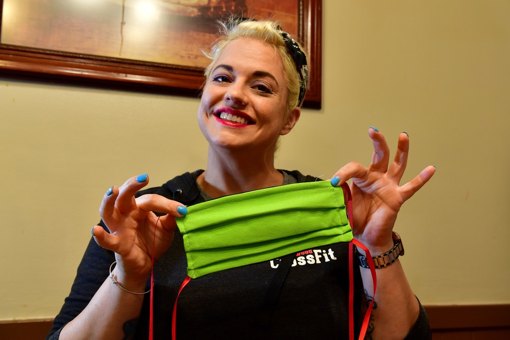 Stitching communities together: LRAFB spouses’ craft masks