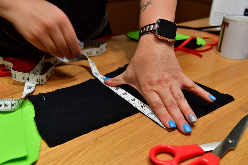 Stitching communities together: LRAFB spouses’ craft masks