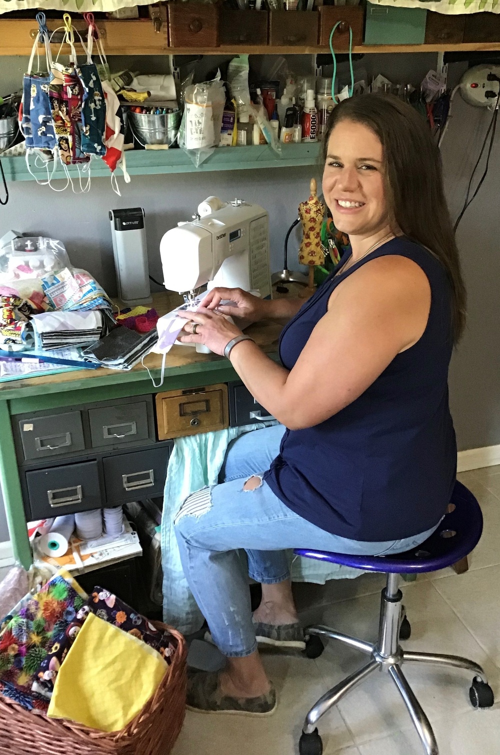 Stitching communities together: LRAFB spouses’ craft masks