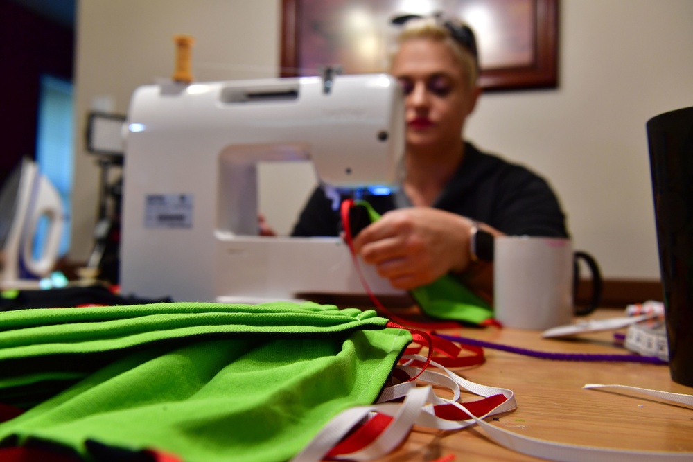 Stitching communities together: LRAFB spouses’ craft masks