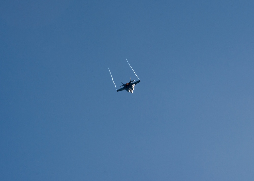 F-35 Demo Team &amp; 388 Fighter Wing Fly Over the Air Force Academy