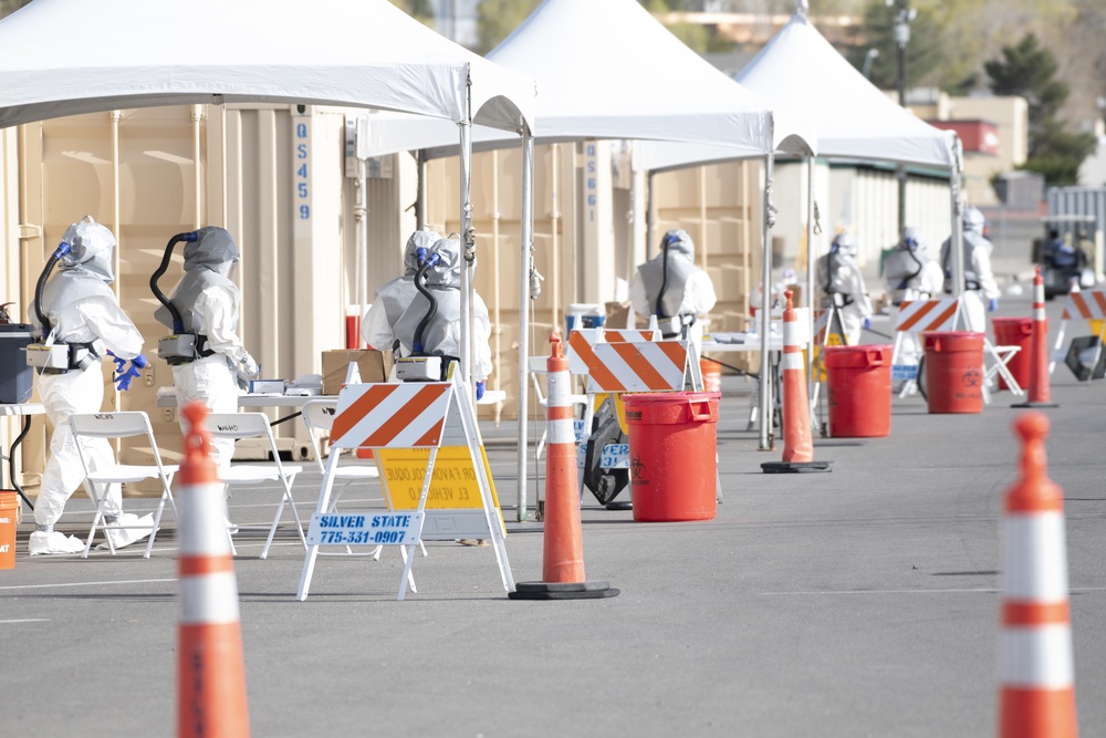 Nevada Guardsmen assist Washoe County Health officials test local population for COVID-19 (6 of 6)