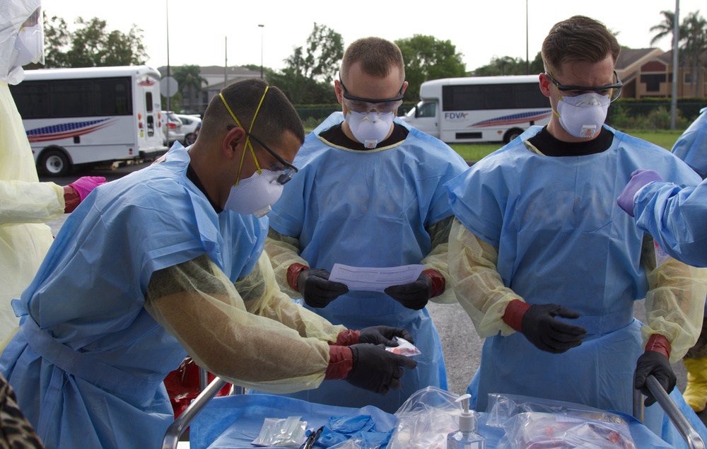 Florida National Guard Soldiers provide COVID-19 testing at State Veterans Nursing Home