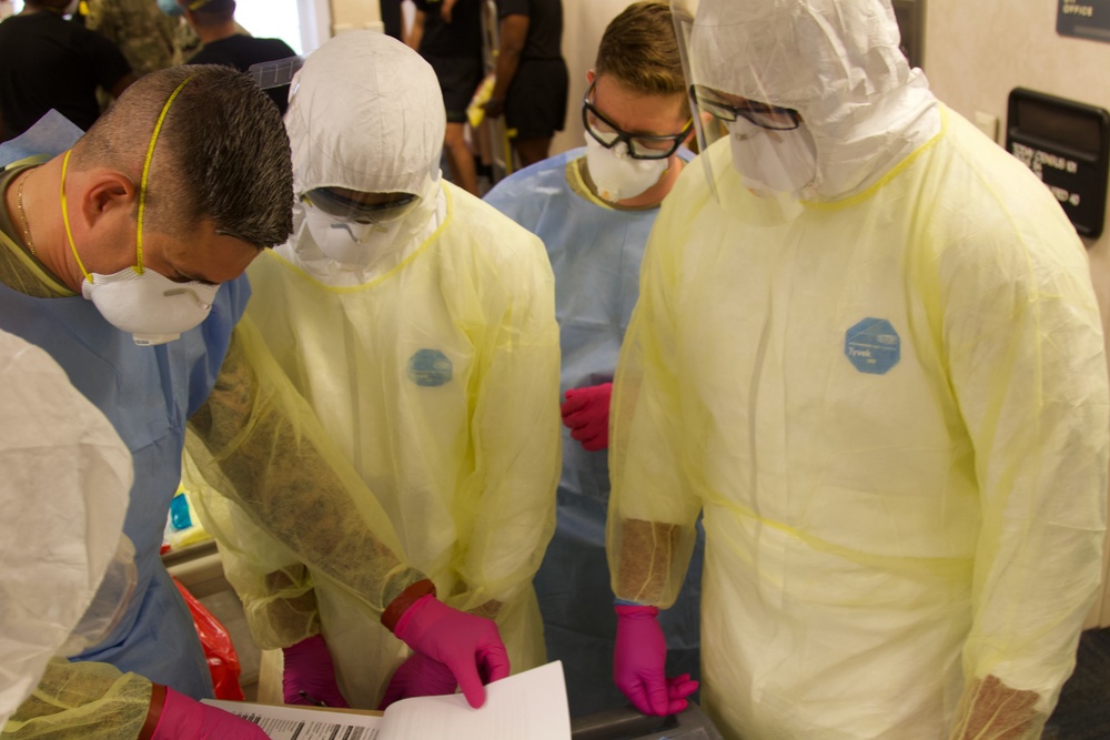 Florida National Guard Soldiers provide COVID-19 testing at State Veterans Nursing Home