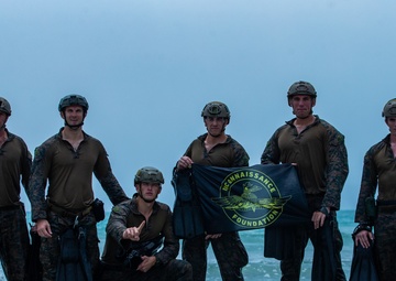Setting up an Easel in a Hide Site: 31st MEU MRF Marine finds new use for art skills in Recon Community