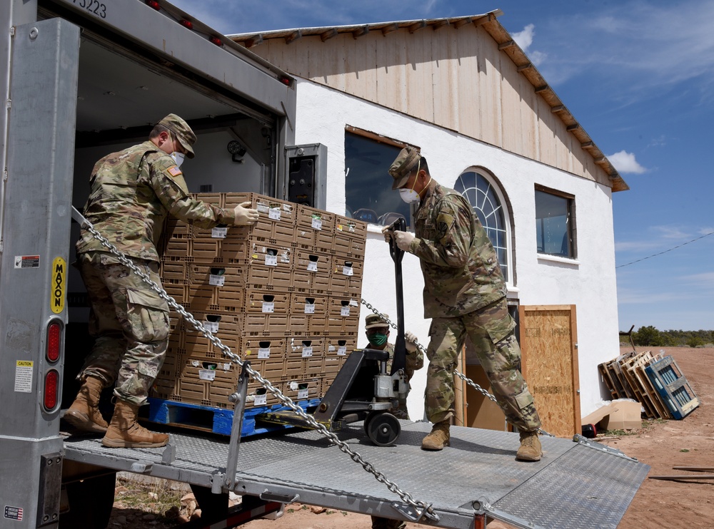Arizona National Guard delivers essential supplies to the Navajo Nation