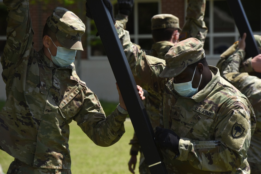 South Carolina National Guard Soldiers practice DRASH setup