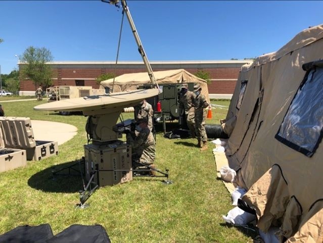 South Carolina National Guard Soldiers showcase signal equipment