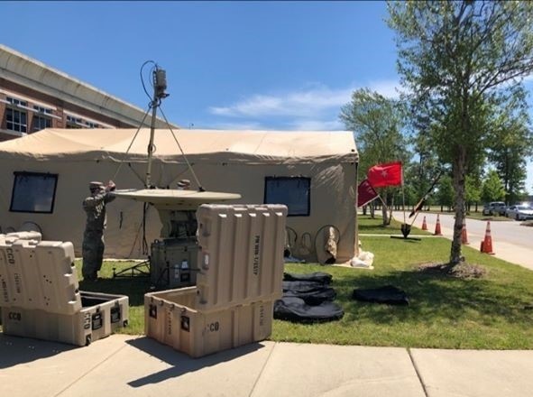 South Carolina National Guard Soldiers showcase signal equipment