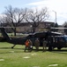 Black Hawk landing at the Colorado Convention Center