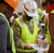 U.S. Army Lt. Gen. Todd Semonite looking at the layout of the Colorado Convention Center