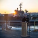 A Nimitz Chaplain Leads Prayer In Easter Sunday Sunrise Service