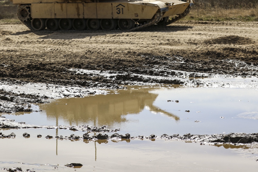Spartan Panthers conduct Gunnery, to remain proficient while deployed in Poland in preparation for up coming mission.